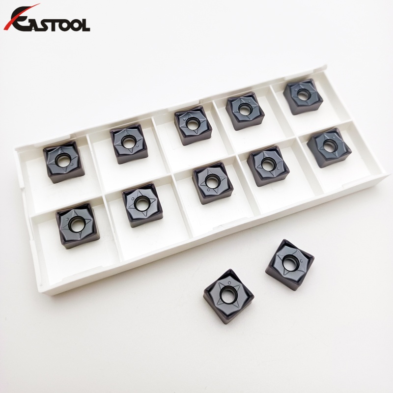 車床硬質合金可轉位面銑刀片 SNMU130508，帶 PVD 涂層 - 細節圖 03